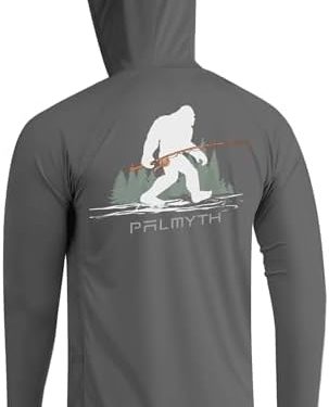 Palmyth Fishing Hoodie for Men Long Sleeve Sun Protection UV UPF 50+ Shirts…