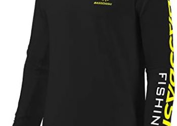 BASSDASH Fishing T Shirts for Men UV Sun Protection UPF 50+ Long Sleeve Tee T-Shirt