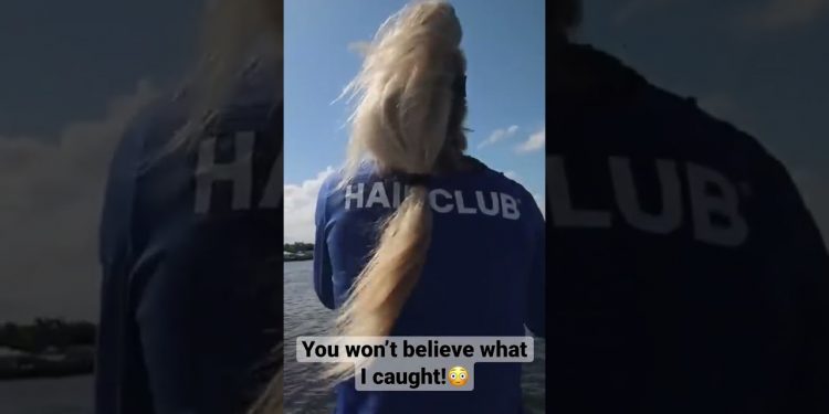 Girl CATCHES Big Fish in Public Waterway!