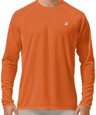 Roadbox Mens UPF 50+ UV Sun Protection Shirts Outdoor Long Sleeve SPF Rash Guard for Fishing Hiking Swimming Running