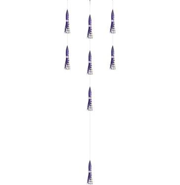 BLUEWING 18″/36″ Fishing Spreader Bar Splasher/Port/Starboard Walker Offshore Spreader Bar with 6in/9in Floating Squids, Trolling Birds and 316 Stainless Steel Rod for Wahoo Tuna Marlin Mahi Mahi