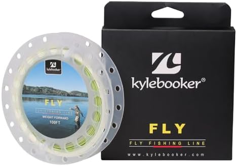 Kylebooker Fly Fishing Line with Welded Loop Floating Weight Forward Fly Lines 100FT WF 3 4 5 6 7 8