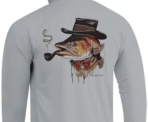 Palmyth Fishing Hoodie for Men Long Sleeve Sun Protection UV UPF 50+ Shirts…