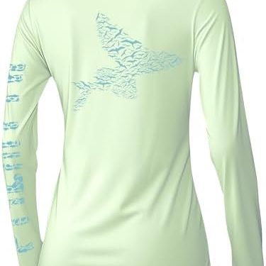 Palmyth Womens UPF 50+ Fishing Shirts Sun Protection Long Sleeve T-Shirt