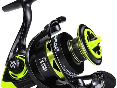 Sougayilang Spinning Fishing Reels, Carbon Fiber 17.5LBs Max Drag,5.2:1 Gear Ratio, Ultra Smooth Powerful for Inshore Boat Rock Freshwater Saltwater Fishing