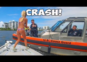 CRASHED INTO & Boarded by the U.S. Coast Guard!  They Hit Us!!