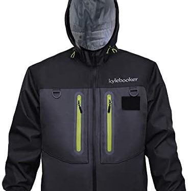 Kylebooker Fly Fishing Wading Jacket Outdoor Activities Waterproof Wader Jackets for Men and Women