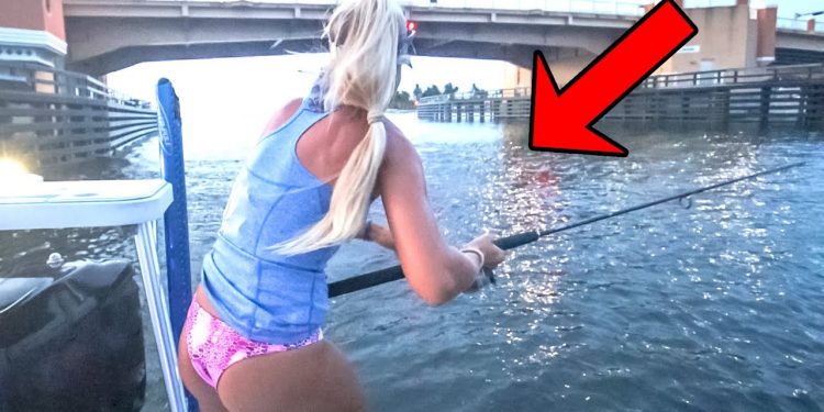 Tossed a Giant Lure Under a Public Bridge & Caught a Prized Fish!!