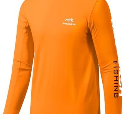 BASSDASH Youth Fishing T Shirts UPF 50+ Long Sleeve Performance UV Protection Tee for Boys Girls