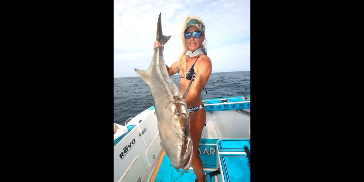 Florida Girl Fights Massive Cobia!