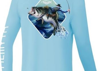Palmyth Boys Fishing Shirt Youth Long Sleeve T-Shirt UPF 50+ Sun Protection