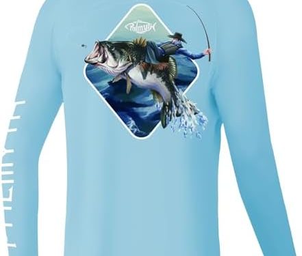 Palmyth Boys Fishing Shirt Youth Long Sleeve T-Shirt UPF 50+ Sun Protection