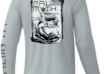 Palmyth Fishing Shirts for Men Long Sleeve UPF 50+ Sun Protection UV T Shirt Tee