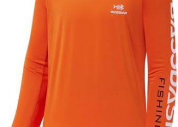 BASSDASH Fishing T Shirts for Men UV Sun Protection UPF 50+ Long Sleeve Tee T-Shirt