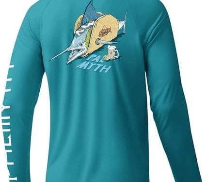 Palmyth Fishing Shirts for Men Long Sleeve UPF 50+ Sun Protection UV T Shirt Tee