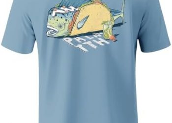 Palmyth Mens Fishing Shirts Short Sleeve UPF 50+ T-Shirt UV Sun Protection SPF Tee Quick Dry