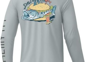 Palmyth Mens Fishing Shirts Long Sleeve Sun Protection Shirts UPF 50+ Rash Guard T-Shirt Tee