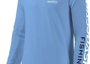 BASSDASH Fishing T Shirts for Men UV Sun Protection UPF 50+ Long Sleeve Tee T-Shirt