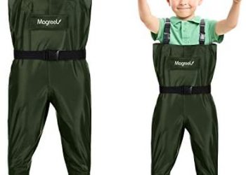 Magreel Child Chest Waders Waterproof Nylon Youth Waders with Boots Fishing & Hunting Waders for Toddler Children Boys Girls