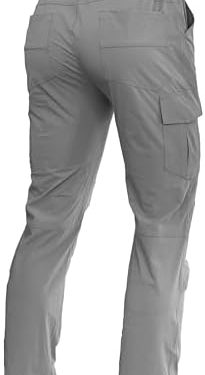 Men’s Hiking Pants Quick-Dry Lightweight Waterproof Travel Outdoor Camping Hunting Fishing Work Cargo Pants