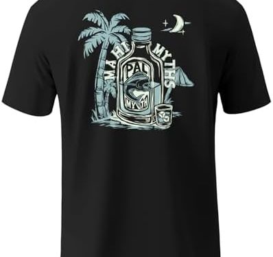 Palmyth Fishing Shirts for Men Sun Protection Shirts Short Sleeve UPF 50+ T-Shirt Tee Quick Dry