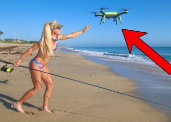 This Fishing Drone Just Changed Beach Fishing FOREVER! (Caught so many fish!)