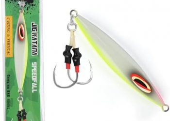 LITTMA Slow Pitch Jigs – Butterfly Vertical Speed Lure, Flat Fall Saltwater Fishing Jigs, Sinking Lead Metal, Glow Artificial Baits for Jigging
