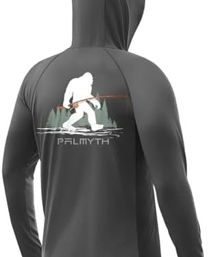 Palmyth Fishing Hoodie for Men Long Sleeve Sun Protection UV UPF 50+ Shirts