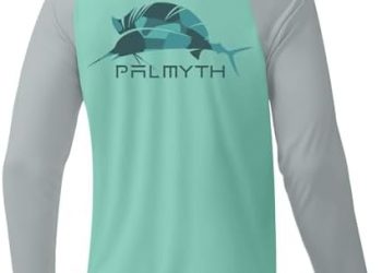 Palmyth Fishing Shirts for Men Long Sleeve Sun Protection UV UPF 50+ T-Shirts Performance Quick Dry
