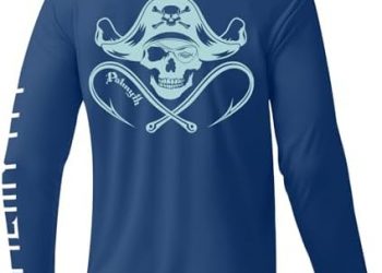 Palmyth Mens Fishing Shirts Long Sleeve Sun Protection Shirts UPF 50+ Rash Guard T-Shirt Tee