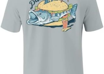Palmyth Men’s Fishing Shirt Short Sleeve T-Shirt Sun Protection UV UPF 50+ Tee