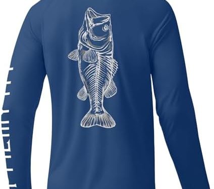 Palmyth Mens Fishing Shirts Long Sleeve Sun Protection Shirts UPF 50+ Rash Guard T-Shirt Tee