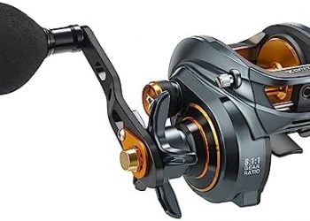 Piscifun Alijoz Baitcaster Fishing Reel, 300 Size Aluminum Frame Baitcasting Reel, 33Lbs Max Drag, Freshwater & Saltwater Low Profile Casting Reel for Musky, Available in 6.6:1/8.1:1 Gear Ratio