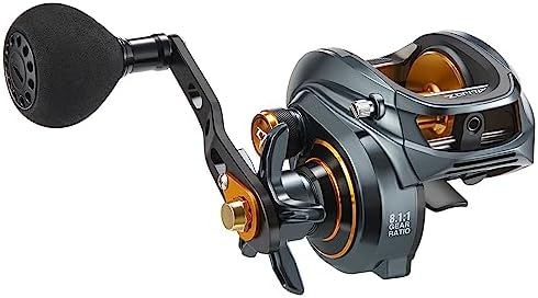 Piscifun Alijoz Baitcaster Fishing Reel, 300 Size Aluminum Frame Baitcasting Reel, 33Lbs Max Drag, Freshwater & Saltwater Low Profile Casting Reel for Musky, Available in 6.6:1/8.1:1 Gear Ratio