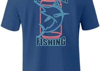 Palmyth Men’s Fishing Shirt Short Sleeve T-Shirt Sun Protection UV UPF 50+ Tee