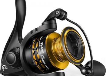 Piscifun Flame Spinning Reels, Lightweight 9+1BB Ultra Smooth Spinning Fishing Reels, 19.8LBs Max Drag, 2000, 3000, 4000, 5000 Series, Red & Blue