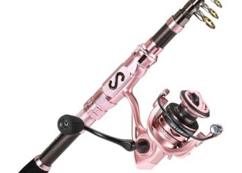 Sougayilang Telescopic Fishing Rod and Reel Combo, Collapsible Travel Fishing Pole and Spinning Fishing Reel, Fishing Gifts for Men/Women Adults