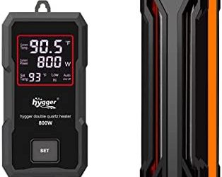 hygger Aquarium Heater 300W/500W/800W/1000W, Submersible Fish Tank Heater with Digital LED Controller and Intelligent Leaving Water Automatically Stop Heating System, for Freshwater and Saltwater