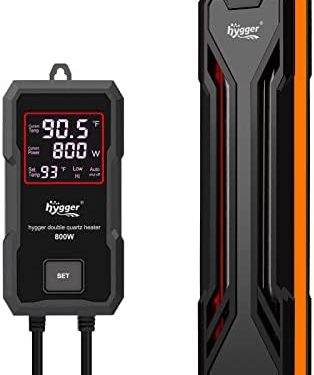 hygger Aquarium Heater 300W/500W/800W/1000W, Submersible Fish Tank Heater with Digital LED Controller and Intelligent Leaving Water Automatically Stop Heating System, for Freshwater and Saltwater