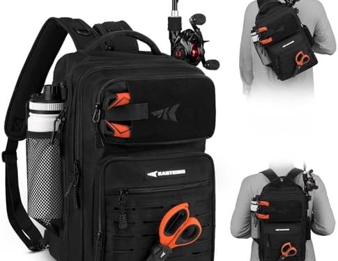 KastKing BlowBak Tactical Sling Tackle Bag-Lightweight Fishing Backpack Storge Fishing Gear and Equipment,Gift for Men