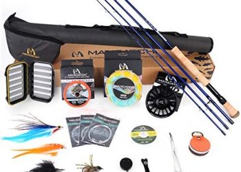 M MAXIMUMCATCH Maxcatch Predator Big Game and Saltwater Fly Fishing Rod: 7’11”/9’/9’2”/10′, 4-Piece, 8/9/10/11/12 Weight