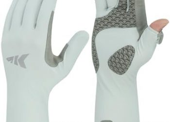 KastKing Sol Armis Pro UPF50+ Fishing Gloves-Quick-Dry, Full Finger & 3/4 Fingerless Sun Protection Gloves Men Women for Outdoor