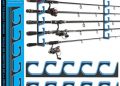 PLUSINNO H5P Fishing Rod/Pole Holders for Garage, Wall or Ceiling Mounted Fishing Rod Holder with Soft Protective Pad, Fishing Rod Storage Organizer