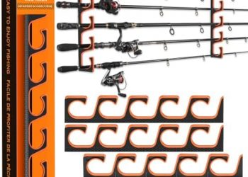 PLUSINNO H5P Fishing Rod Holders for Garage Wall/Ceiling Fishing Rod Holder